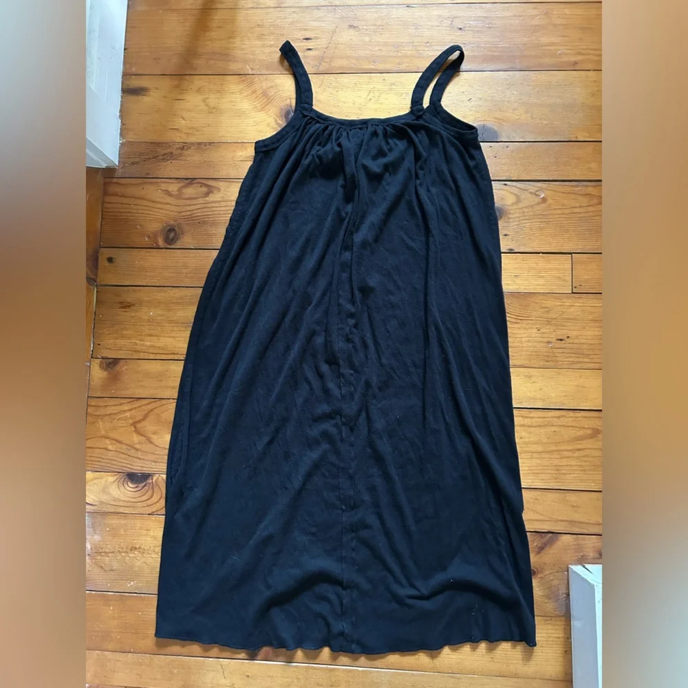 Natural Life Relaxed Button Down Midi Dress - black - Picture 4 of 4